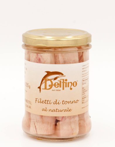 Delfino Tuna fillets in natural brine, 275g