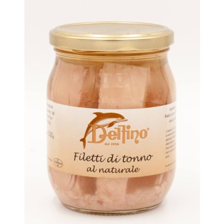 Delfino Tuna fillets in natural brine, 545g