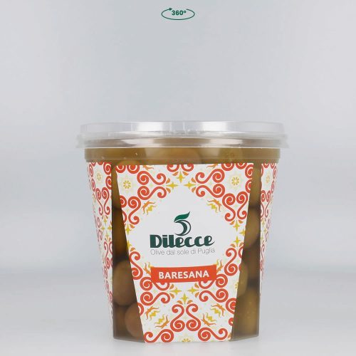DiLecce - Baresana (térmite di Bitetto) green olive in brine, 250g