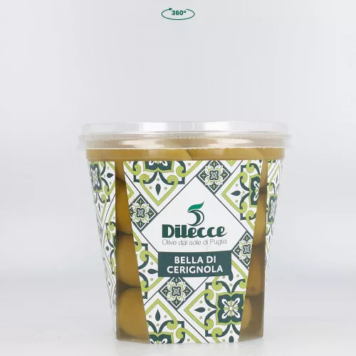 Di Lecce - Cerignola óriás zöld olajbogyó sós páclében, 250g