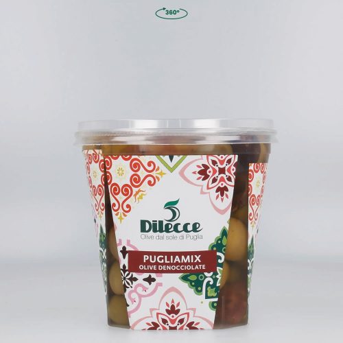 DiLecce - Pugliamix selection of pitted olives in brine, 250g