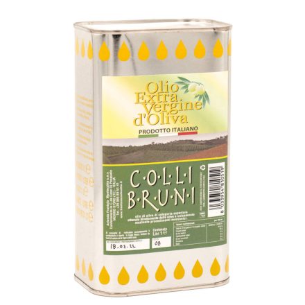 Montecchia Colli Bruni extra virgin olive oil in can, "cooking oil" , 1l