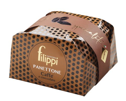 Filippi Caffé & Cioccolato - kávés és étcsokoládés panettone, 500g