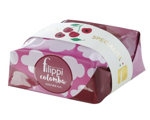 Filippi Amarena - candied sour cherry colomba, 750g
