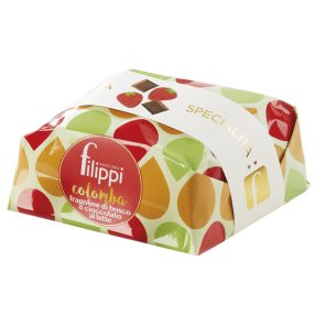   Filippi Fragoline di bosco e Cioccolato al latte - szamócás-tejcsokoládés colomba, 750g