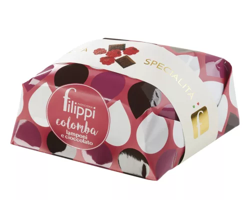 Filippi Colomba Lamponi e cioccolato - Colomba with raspberries & chocolate, 1kg