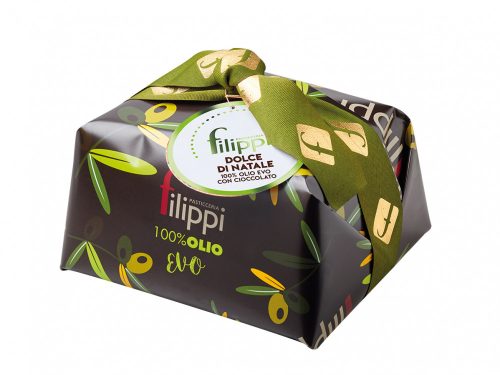 Filippi Extravergine & Cioccolato - extra virgin olive oil & dark chocolate panettone, 1kg