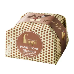   Filippi Gianduia - Panettone with hazelnut cream 500g + hazelnut spread 50g