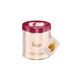   Filippi Classico in Latta - klasszikus mazsolás & kandírozott gyümölcsös díszdobozos panettone, 100g
