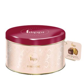  Filippi Classico in Latta - klasszikus mazsolás & kandírozott gyümölcsös díszdobozos panettone, 1kg