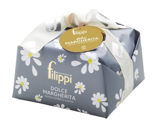 Filippi Dolce Margherita - extraszűz olívaolajas panettone mazsola és kandírozott gyümölcs nélkül, 750g