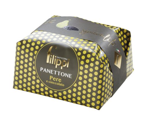 Filippi Pere e Cioccolato - körtés-csokoládés panettone, 500g