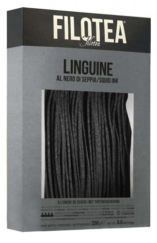 Filotea Linguine artisan egg pasta with squid ink, 250g