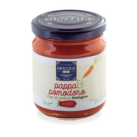 Gentile Organic Tomato sauce with vegetables, 180g