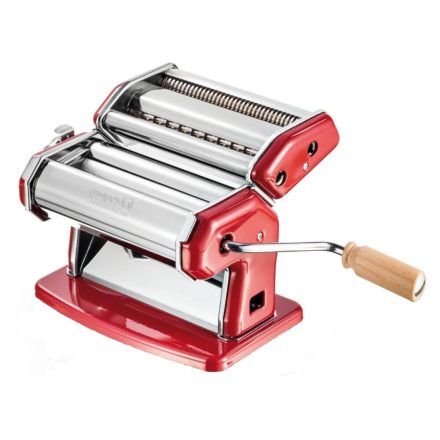 Imperia iPasta pasta machine with 2 cutting heads, red