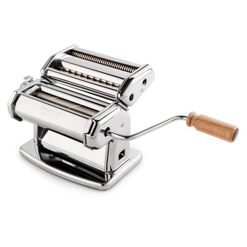 Imperia iPasta Ruvida pasta machine with 2 cutting heads, chrome