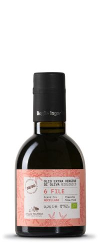 Baglio Ingardia - "6 File" Nocellara monocultivar Grand Cru bio extraszűz olívaolaj, 250ml