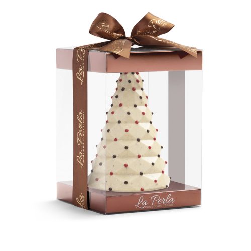 La Perla di Torino - White chocolate Christmas tree with limoncello and meringue, 250g