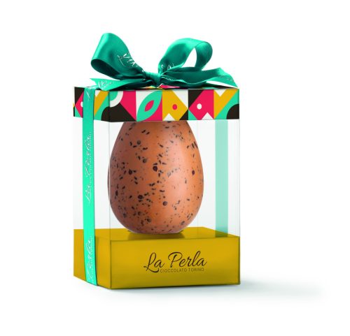 La Perla di Torino - EGGO Giant Easter egg with caramel, milk chocolate and cookies, 200g