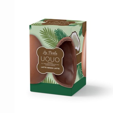 La Perla di Torino - UOUO Easter egg with milk-free (coconut)milk chocolate, 100g