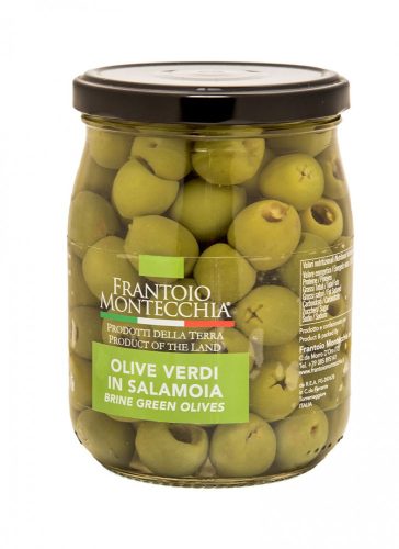 Montecchia Nocellara magozott zöld, édes olajbogyó, 500g