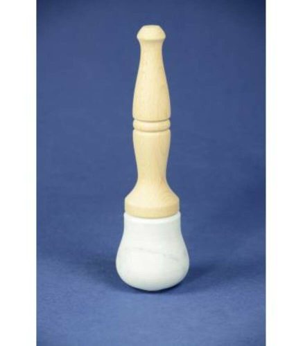 Beechwood pestle with white Carrara marble head, for 20-24 cm mortars