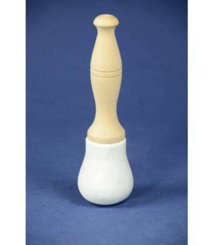 Beechwood pestle with white Carrara marble head, for 16-20 cm mortars