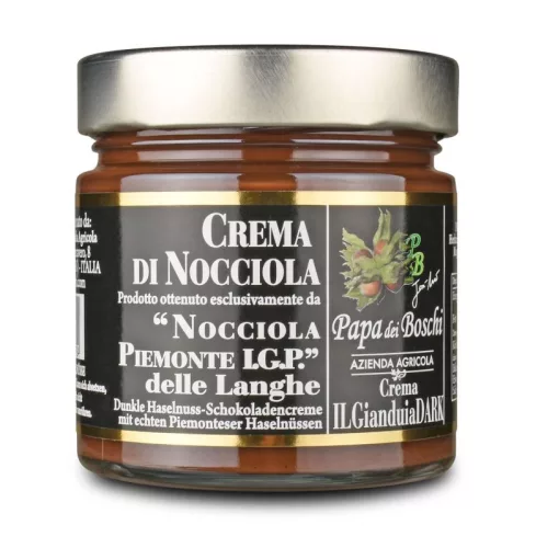 Papa dei Boschi Crema Gianduja - étcsokoládés piemonti mogyorókrém IGP, 250g