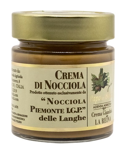 Papa dei Boschi Crema Gianduia La Reina - Piedmont hazelnut spread IGP, 250g