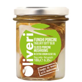   Oliveri - Vargányagomba-szeletek, extraszűz olívaolajban, 180g