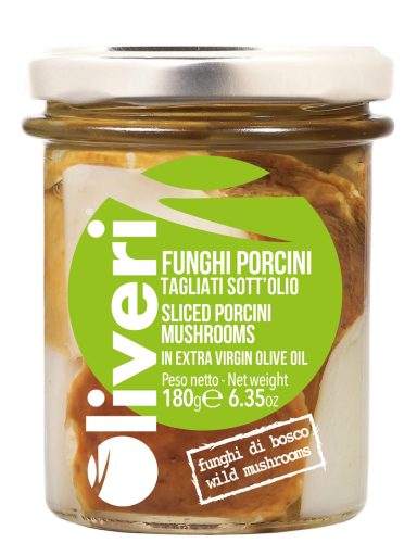 Oliveri - Vargányagomba-szeletek, extraszűz olívaolajban, 180g