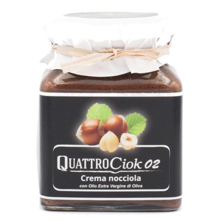Quattrociocchi Crema Gianduja - extraszűz olívaolajas mogyorókrém, 320g