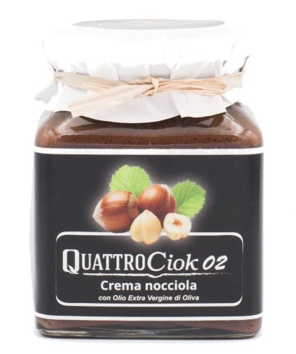 Quattrociocchi Crema Gianduia - hazelnut cream with extra virgin olive oil, 320g