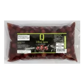 Quattrociocchi - Itrana del Lazio black olive in brine, 500g