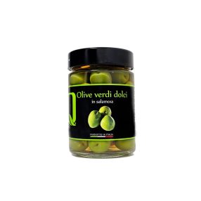 Quattrociocchi - Nocellara zöld, édes olajbogyó, 340g