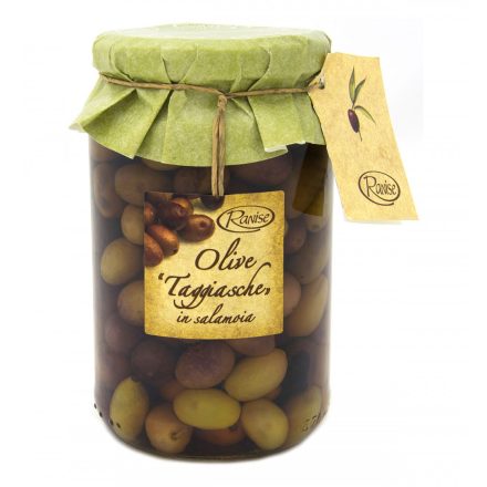 Ranise Taggiasca black olives in salted brine, 220g