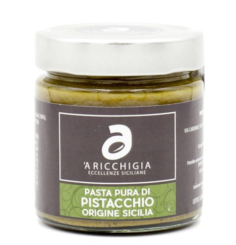 A Ricchigia 100% Sicilian pistachio paste, grainy 190g