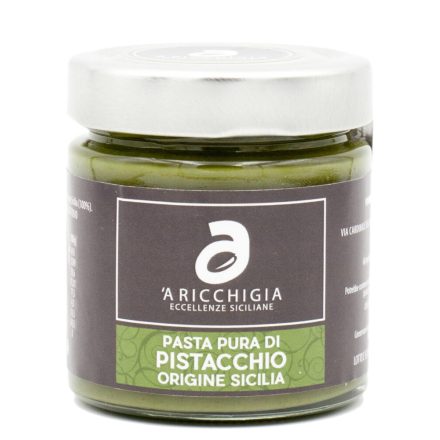 A Ricchigia 100% Sicilian pistachio paste, smooth 190g