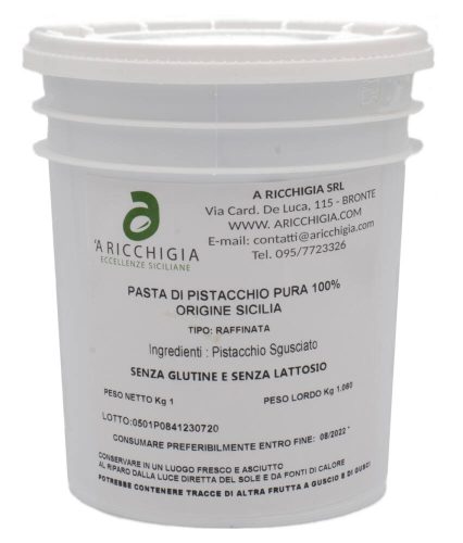 A Ricchigia 100% Sicilian pistachio paste, 1kg