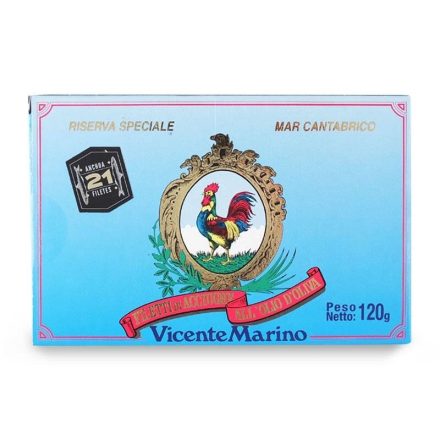Vicente Marino Cantabrian anchovies in olive oil, 120g