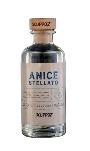 Scuppoz - Anice Stellato - csillagánizslikőr (40%), 200 ml