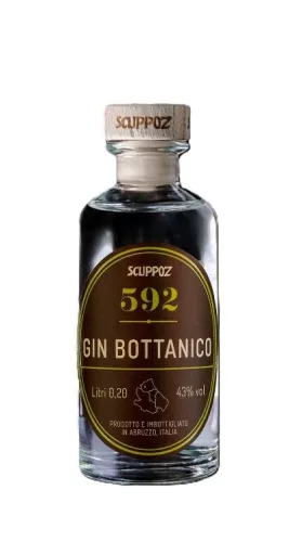 Scuppoz - Gin Bottanico 592 - botanical gin (43%), 200 ml