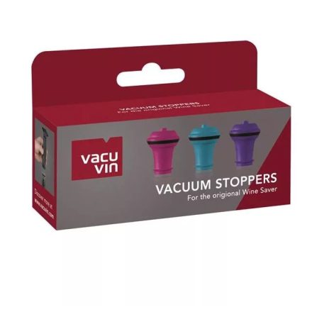 Vacuvin - Vacuum Wine Stopper, set of 3, in colour