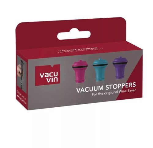 Vacuvin - Vacuum Wine Stopper, set of 3, in colour