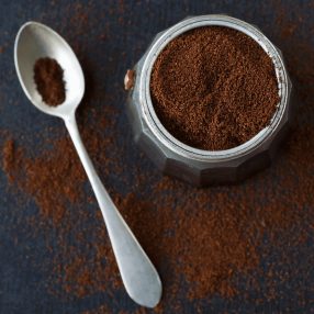 Ground coffee and capsules